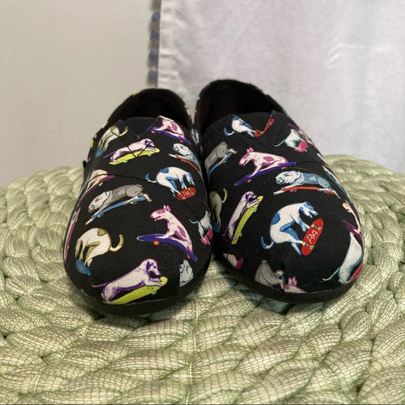 NWOT  Bobs for the Dogs Skechers slip ons skateboarding dog pattern - Picture 6 of 10